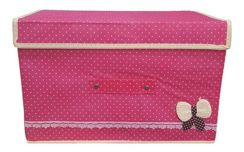 Caixa Organizadora Infantil Tecido 20x25x16 Rosa