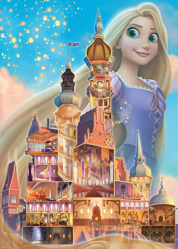 Rapunzel Disney Castillo Rompecabeza Ravensburger 1000 Pzas