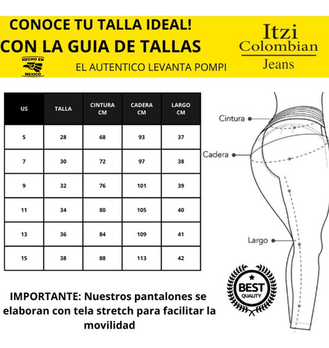 Short De Mezclilla De Dama Corte Colombiano Itzi Jean's E142