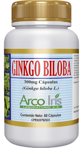 Ginkgo Biloba 300 Mg 60 Capsulas Arcoiris