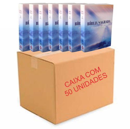 Imagem 2 de 6 de Caixa 30 Biblias Sagrada Evangelismo Doações Pequena Atacado
