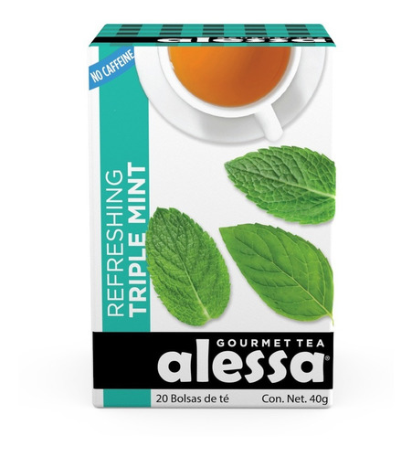 Alessa Té De Triple Menta 20 Sobres