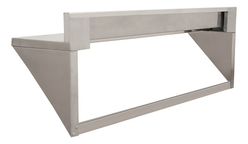 Repisa 100% Acero Inoxidable Marca Mindejal Color Gris