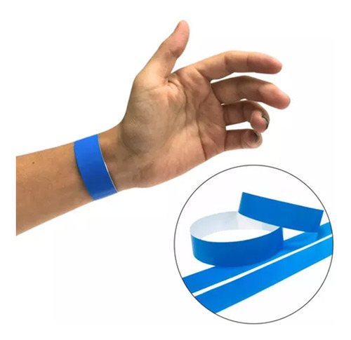 Pulseira E Identificação Térmica Hospit Evento Camasso Azul