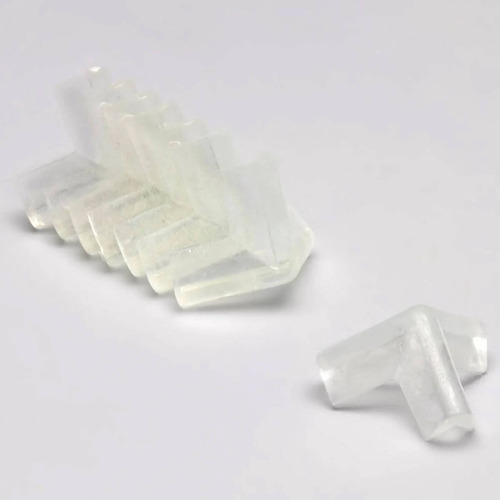 Kit 8 Protetor De Quina Silicone Cantoneira Mesa Móveis Bebê