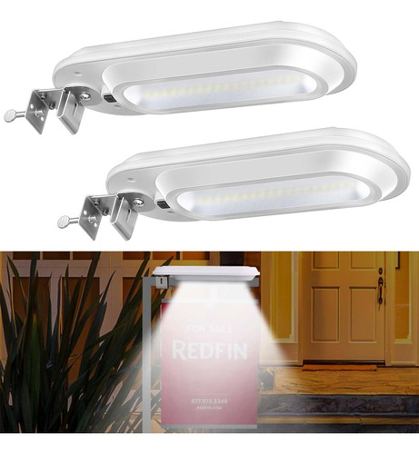 2 Luces Solares Para Letreros De Bienes Raíces, Letrero Led 