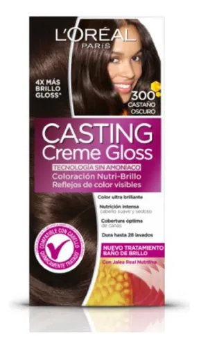 Tintura Para Cabello L'oréal Paris Casting Creme Gloss Casta 300 Castaño Oscuro