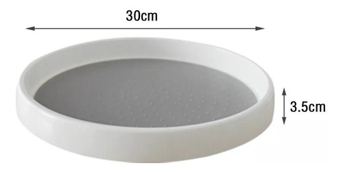 Imagen 10 de 10 de Bandeja Organizador Giratorio Para Cocina Baño Alacenas