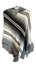 Comprar Ponchos Gris Sami Artesanal Para Invierno