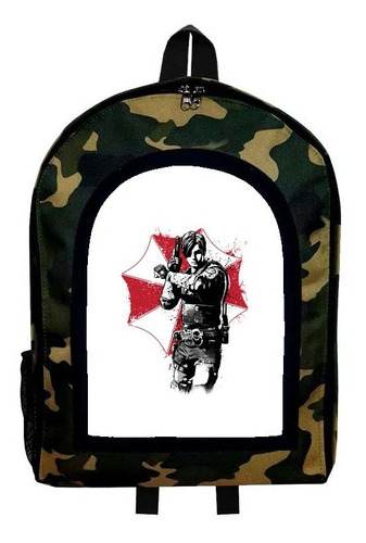 Mochila Camuflada Residen Evil Modelo 50