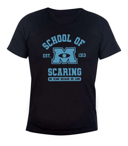 Remera Hombre Algodón Monsters University School Of Scaring