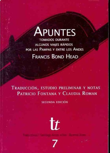 Apuntes - Bond Head , Francis, de Bond Head, Francis. Editorial SANTIAGO ARCOS en español