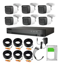 Comprar Hikvision Kit De 6 Camaras De Seguridad Exterior Metalicas Con Micrófono Integrado + Disco Duro 2tb Modelo Hik5mpslq-plus6+2tb Video Vigilancia Turbohd 1080p Cctv 6 Cámaras Bala