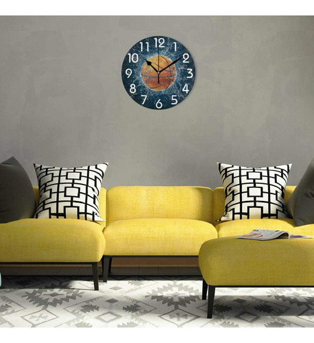 Naanle Elegante Reloj De Pared Redondo Con Estampado De Balo