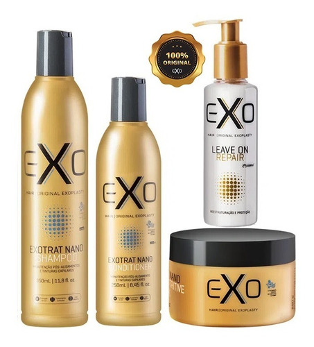 Exo Hair Kit De Manutenção Exoplastia Exotrat + Leave On