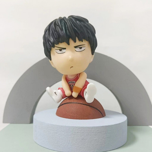 Figuras Slam Dunk Set X5 Anime Muñecos Shohoku Rojo Sentado