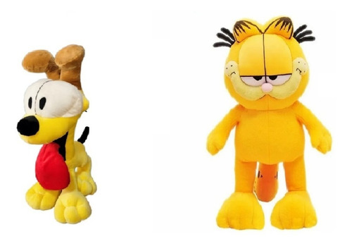 Garfield Y Odie 2 Muñecos De Peluche Suave Excelente Calidad