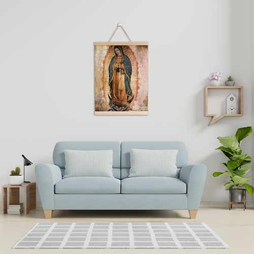 Cuadro Tipo Colgador La Virgen De Guadalupe En Lienzo Canvas