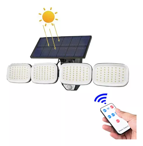 Reflector Foco Lampara Led Luz Solar con Sensor Movimiento 30 Leds GENERICO