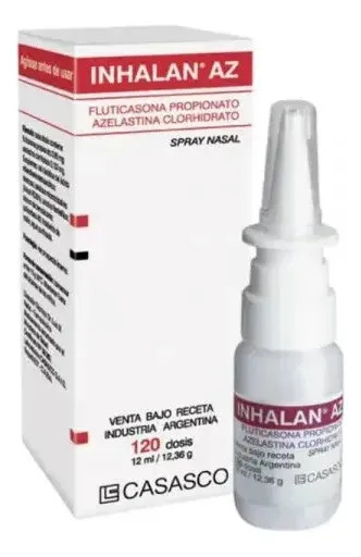 Inhalan Az 0,137 Mg/0,05 Mg/1 Dosis Spray Nasal, 1 Frasco 120 Dosis