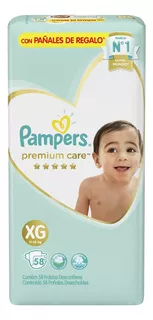 Pañales Pampers Premium Care xg 58 Unidades