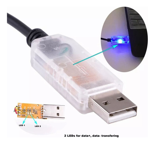 Adaptador De Interfaz Usb A Dmx De 2 Piezas Led Dmx512
