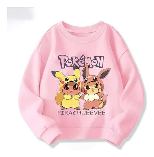 Sudadera De Niños Con  Creativo Pikachu Cos Eevee Lindo