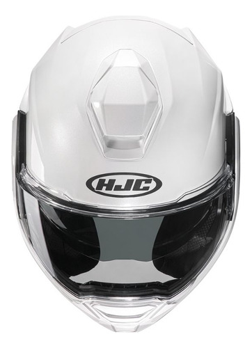 Casco Hjc Rebatible I100 Solido Pearl White