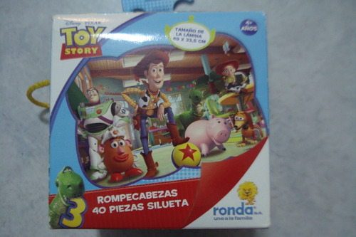 Rompecabezas Silueta De Toy Story 40 Pzas Marca Ronda Usado