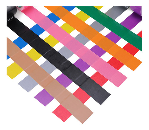 Add 5.0 Cm X 20 Metros, Roja, Cinta Adhesiva De Tela Colorid