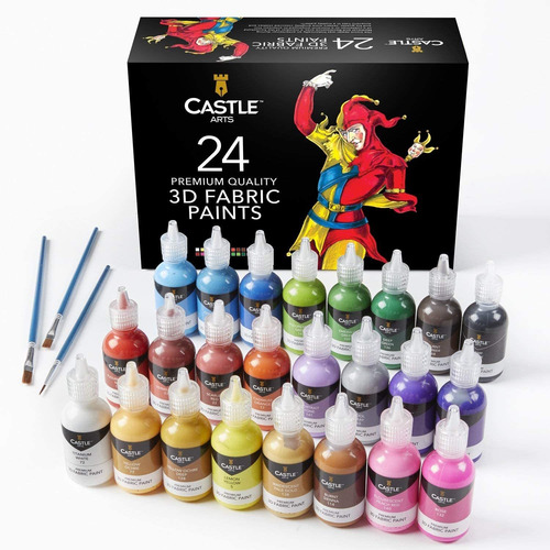 Set De Pintura De Tela 3d Castle Para Ropa, Lienzo, Vidrio..