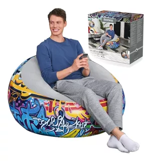 Sillón Puff Inflable Sofá Individual Colchón Bestway 75075