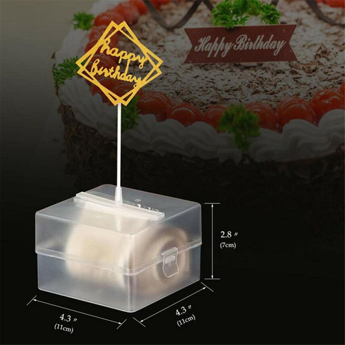 Imagen 8 de 8 de Pastel De Plata Tirando De La Caja De Pastel De Cumpleaños