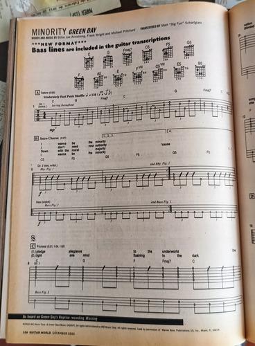 Revista Guitar World - Green Day(poster) - Eagles - Orgy (Usado)