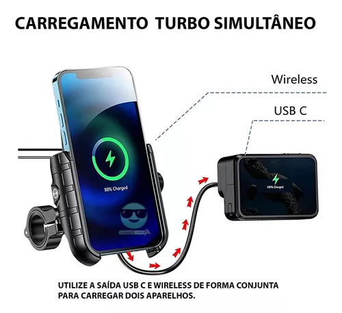 Carregador Sem Fio Celular Indução Samsung Motorola Xiaomi - JPI