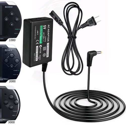 Cargador Completo 220v Adaptador Psp 1000 2000 3000 3000e  |