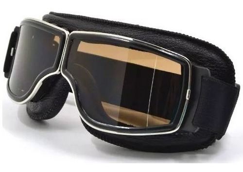 Óculos Moto Proteção Aviador Chopper Café Racer Harley Fumê