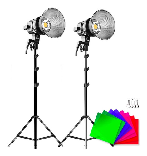 2x Gvm P80s Ii Set Iluminacion Estudio Luces Led Profesional