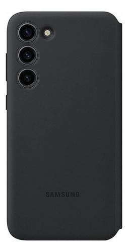Funda tipo cartera Smart View para Galaxy S23+ Plus, color: negro