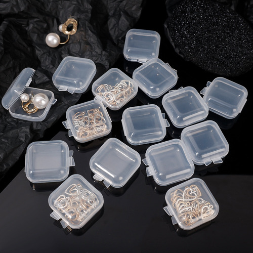 Mini Caja Transparente De Almacenamiento De Joyas, Juego De