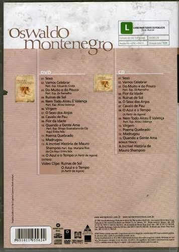 Dvd+cd Oswaldo Montenegro, Dose Dupla Vip - Original