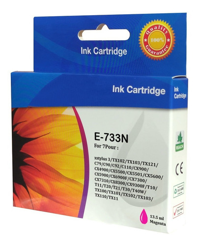 Imagen 4 de 5 de Pack 4 Tintas 117/73n Para Epson +color T23/t24/tx105/tx115