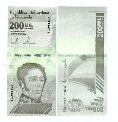 Imagen 5 de 5 de Venezuela - Lote 3 Billetes 1 Millón/500 Mil/200 Mil - Unc