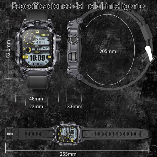 Reloj Inteligente Hombre Reloj Inteligente Bluetooth Llamada