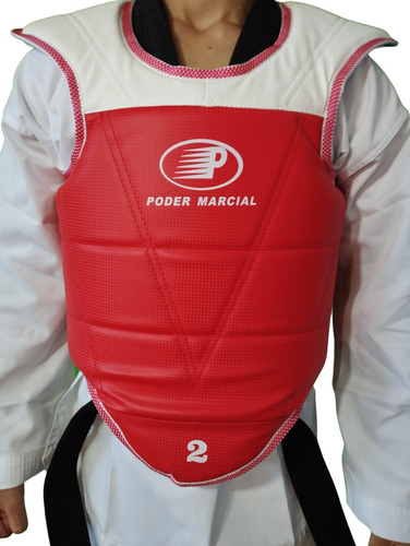 Imagen 3 de 4 de Protector Pectoral Artes Marciales Taekwondo Karate Kung Fu
