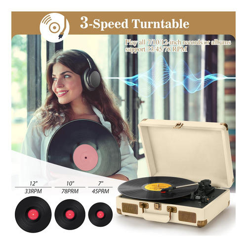 Reproductor De Discos De Vinilo Skevono