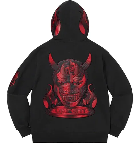 Sudadera Supreme Demon Zip Up Hoodie Original Ss22 Logo