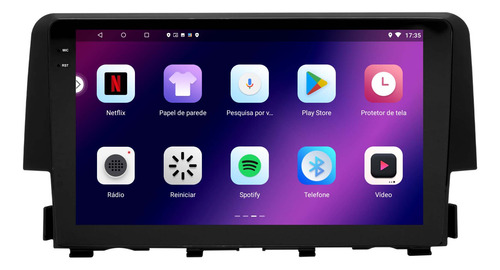Multimidia Honda Civic G10 17/21 Android 14 2gb Carplay 9p