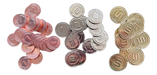 Imperial Publishing 50 Monedas De Metal Juego De Mesa