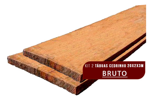 Kit 2 Tábuas De Madeira Cambará Bruta 20x2x3m Promoção